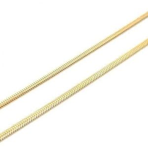 Smooth Snake Link 16" Chain 10KT/2.5MM