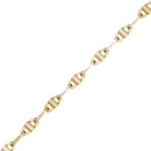 22" Heavy Mirror Link Chain Italian 10KT/2.2MM