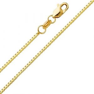 18" Fine Box Link Chain Italian 10KT/.69MM