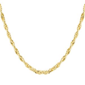 18" Singapore Super Twist Link Chain Italian 10KT/1.7MM