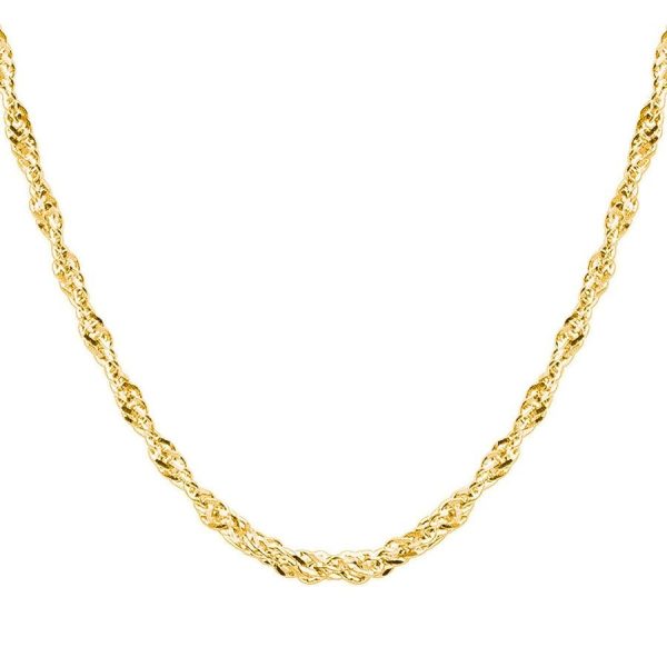 22" Singapore Super Twist Chain 10KT Italian/1.95MM