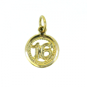 Round Framed  16  Pendant 10KT  *CLEARANCE- FINAL SALE*