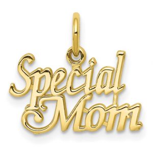 Special Mom Script Pendant 10KT/15MM
