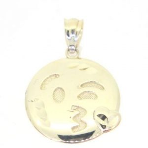 Flying Kiss Emoji Pendant 10KT/17MM  *CLEARANCE-FINAL SALE*