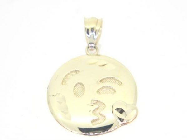 Flying Kiss Emoji Pendant 10KT/17MM  *CLEARANCE-FINAL SALE*