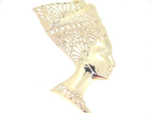 Nefertiti Filigree Large Pendant 10KT/50MM   *CLEARANCE-FINAL SALE*