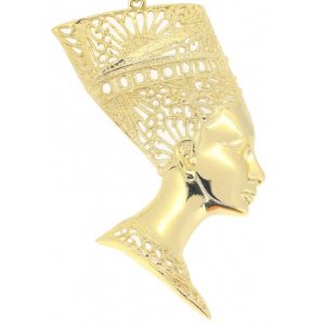 Nefertiti Filigree Large Pendant 10KT/50MM      *CLEARANCE-FINAL SALE*