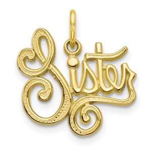 Sister  Pendant 10KT/16MM  *CLEARANCE- FINAL SALE*