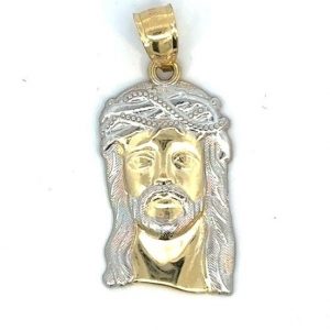 Jesus Head Pendant 10KT TT/25MM    *CLEARANCE-FINAL SALE*
