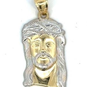 Jesus Head Pendant 10KT TT/35MM    *CLEARANCE-FINAL SALE*