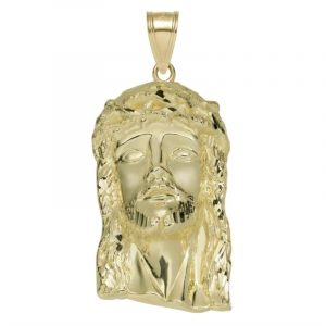 Jesus Head Pendant 10KT/42MM *CLEARANCE-FINAL SALE*