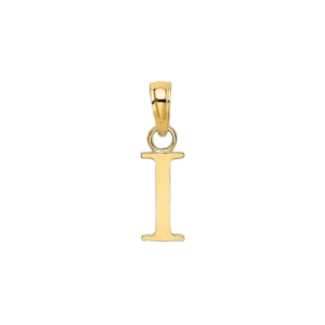 I Initial Block Pendant 10KT/10MM
