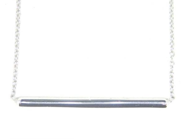 Solid Bar 16-18" Adjustable Necklace 10KT WG  *CLEARANCE-FINAL SALE*