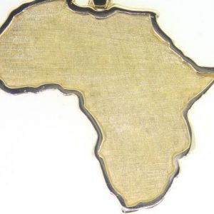 Africa Pendant 10KT/40MM