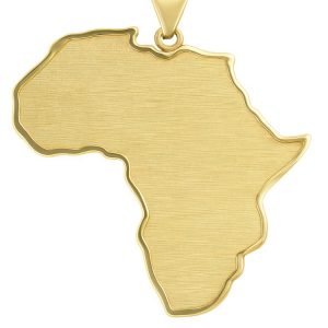 Africa Pendant 10KT/40MM