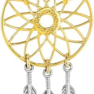 Dream Catcher Pendant 10KT TT/34x18MM