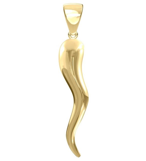 Italian Style Horn Pendant 10KT/29MM