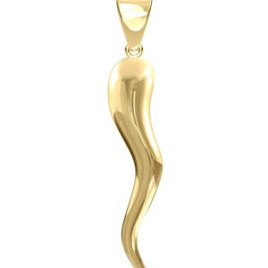 Italian Style Horn Pendant 10KT/29MM