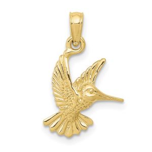 Hummingbird Pendant 10KT/14MM