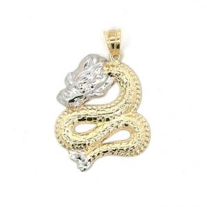 Dragon Pendant 10KT TT/28MM