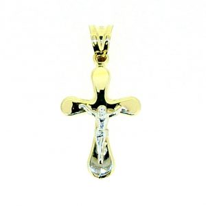 Fancy  Crucifix Pendant 10KT TT/24MM