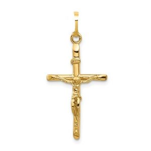 2MM Crucifix Pendant Italian 14KT/28MM