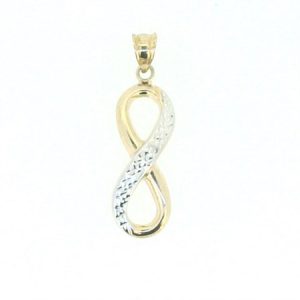 Infinity D.Cut Pendant 10KT TT/22MM