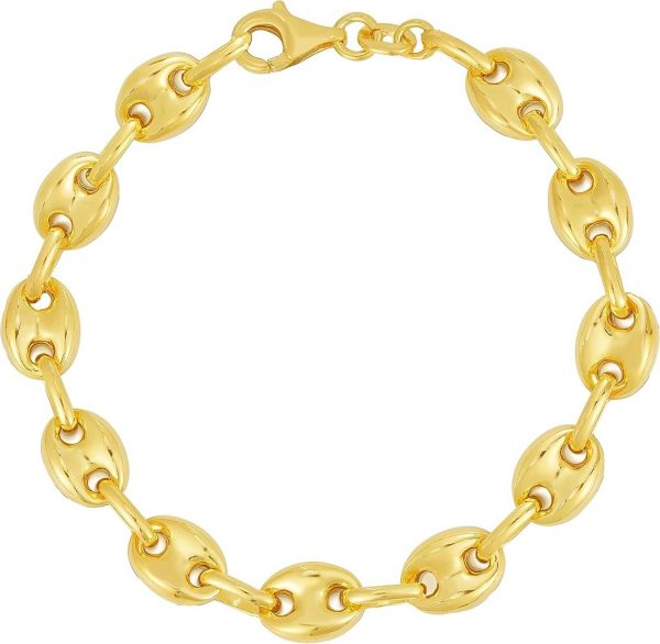 Puffed Mariner Link 7.25" Bracelet 10KT/7MM  *CLEARANCE-FINAL SALE*