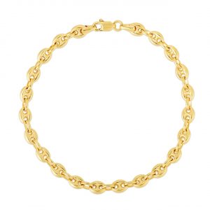 Puffed Mariner Link 7.25" Bracelet 10KT/5MM