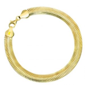 Smooth Snake Link 8" Bracelet 10KT/3MM