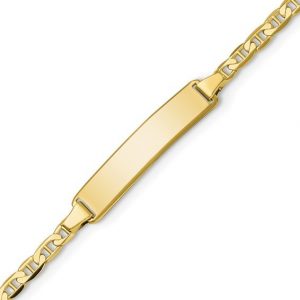 ID Mariner Link 6" Baby Bracelet 10KT/Engravable