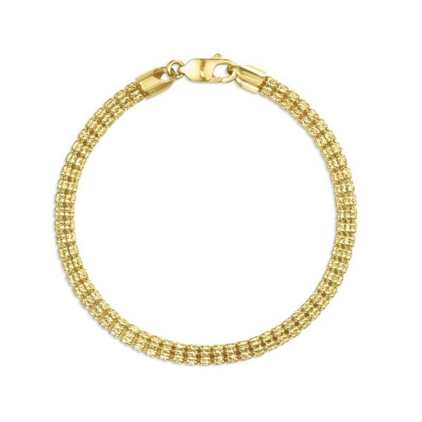 Ice Link 7.5" Bracelet 10KT/2.5MM