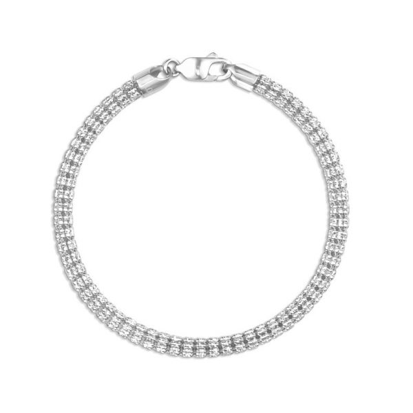 Ice Link 7.5" Bracelet 10KT WG/2.5MM