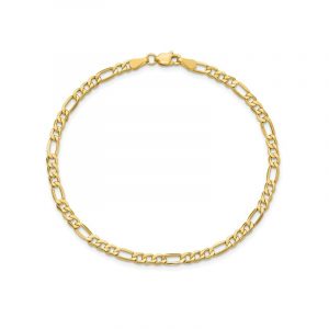 Dainty Figaro Link 7.5" Bracelet Italian 10KT/2MM