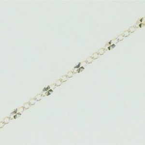 Fancy 3+1 Link 7.5" Bracelet Italian 10KT TT/2.2MM
