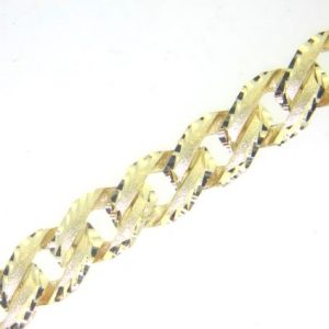 Oval Cast Link D.Cut Gents 8.75" Bracelet 10KT/8MM