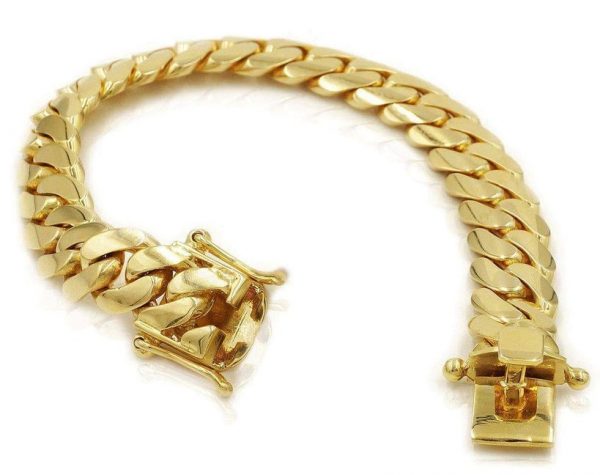 Miami Cuban Link with Box Clasp 8.5" Bracelet 10KT/8.7MM