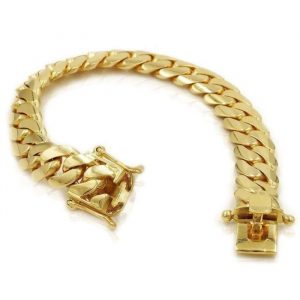 Miami Cuban Link with Box Clasp 8.5" Bracelet 10KT/8.7MM