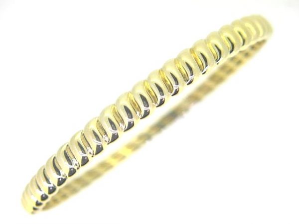3-7MM Tapered Croissant Hinged Bangle 10KT/64MM