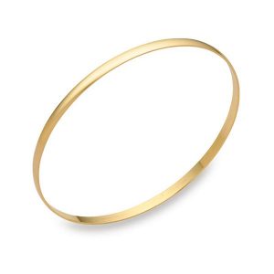 2.5MM High Polish Dome Slip On Bangle 10KT/68MM