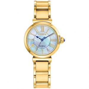 Ladies Citizen Eco Drive Diamond L Mae Watch - 5 Year Warranty EM1062-57D