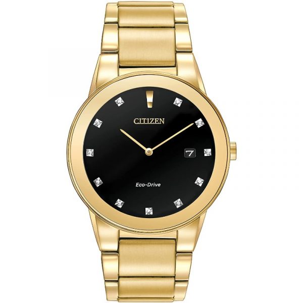 Gents Citizen Eco Drive Diamond Axiom Watch-5 Year Warranty AU1062-56G