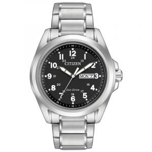 Gents Citizen Eco Drive Garrison Watch - 5 Year Warranty AW0050-82E