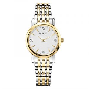 Ladies Bulova Diamond Classic Watch-3 Year Warranty 98P115   *CLEARANCE - FINAL SALE*