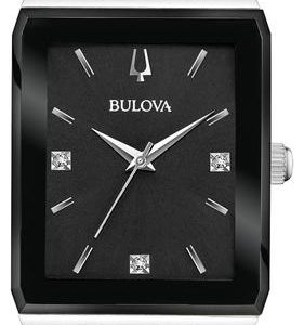 Gents Bulova Diamond Quadra Watch-3 Year Warranty 96D145