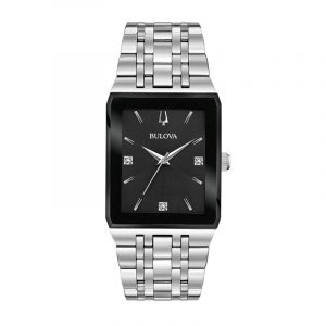 Gents Bulova Diamond Quadra Watch-3 Year Warranty 96D145
