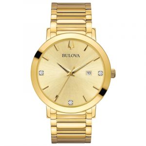 Gents Bulova Futuro Diamond Watch - 3 Year Warranty 97D115