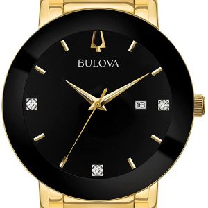Gents Bulova Futuro Diamond Watch - 3 Year Warranty 97D116