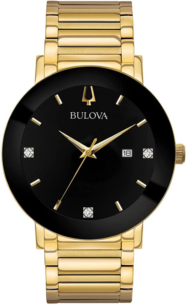 Gents Bulova Futuro Diamond Watch - 3 Year Warranty 97D116