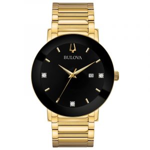 Gents Bulova Futuro Diamond Watch - 3 Year Warranty 97D116